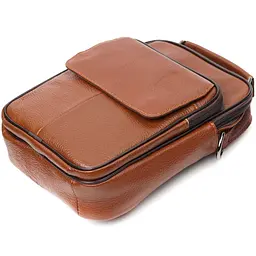 Шкіряна чоловіча сумка Vintage 19х25х6,5 см sum0023578 - мініатюра 3