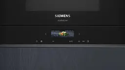 Мікрохвильова піч Siemens вбудована 21л 900Вт гриль дисплей чорний - мініатюра 2