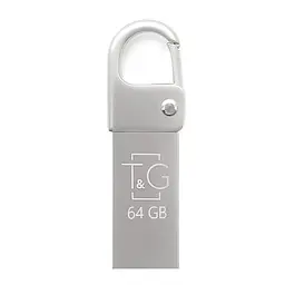 Флеш накопичувач USB 64Gb T G Metal TG027, сріблястий, USB 2.0 (TG027-64G)