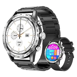 Смарт-годинник Lemfo HT20 2 ремінці Black (6717122e) - мініатюра 2