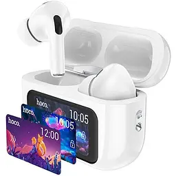 Бездротові TWS навушники Hoco EW72 Lite Soar with Touch Screen White
