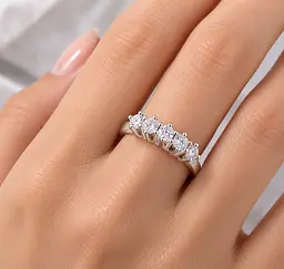 Каблучка з білого золота з діамантами 1,00 ct К-0935 20.5 - мініатюра 3