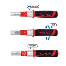 Динамометричний ключ 1/2"x525мм 40-210Nm Toptul hoz0008761 - мініатюра 2