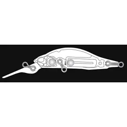 Воблер DUO Realis Rozante Shad 57MR 57mm 4.8g ACC3008 (1.5-2.0m) - мініатюра 2
