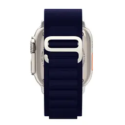 Ремінець для Apple Watch 49/46/45/44/42 (Series 1-3), синій, Alpine Loop Alpina Band, тканинний поліестеровий ремінець для смарт-годин, дихаючий, для активного відпочинку та спорту, ArmorStandart (ARM74200) - мініатюра 6