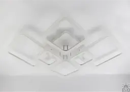 Смарт люстра керована світлодіодна OVAL RGB 7S 120 Вт SMART 960x750x110 мм Біла ESLLSE - мініатюра 8