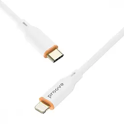 Кабель Proove Jelly Silicone Type-C to Lightning 27W (1m) white - мініатюра 3