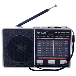 Радіоприймач Golon RX-8866 з акумулятором, колонка з FM/AM/SW/TV, ліхтариком, USB, microSD