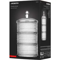 Цукерниця Ardesto Verbena прозора 12.5 см (AR5021) - мініатюра 4