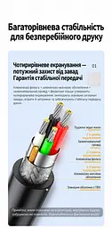 Кабель для принтера UGREEN US135 USB 2.0 USB-A - USB-B 1 м чорний (20846) - мініатюра 13