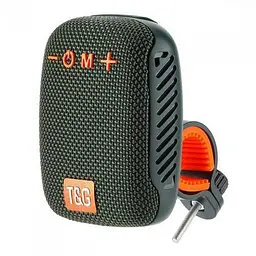 Портативна Bluetooth колонка TG392, 5W, з велокріпленням, FM-радіо, водонепроникна, темно-зелена