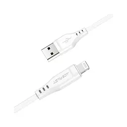 Дата кабель USB 2.0 AM to Lightning 1.2m 2.4A TPE C3-02 White Acefast (6974316280835) - мініатюра 2