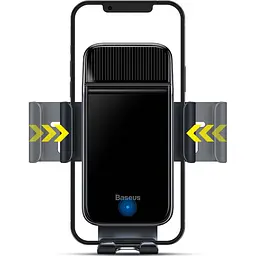 Автотримач із бездротовою зарядкою Baseus Smart Solar Power Wireless Cycling Electric Holder Black (SUZG010001) [85330] - мініатюра 3