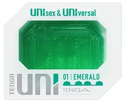 Мастурбатор Tenga Uni 01 Emerald зелений - мініатюра 2
