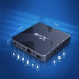 Смарт ТВ приставка X98H 4/32 Гб Smart TV Box Android 12 - мініатюра 7