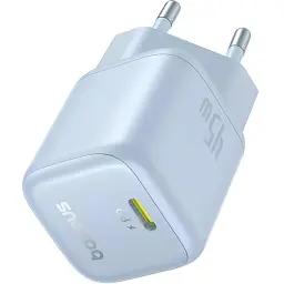 Мережевий зарядний пристрій Baseus PicoGo GaN Fast Charger Type-C 45W P10176800313-00 Blue - мініатюра 3