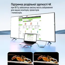 Дата кабель USB-C to USB-C 1.0m USB3.2 (20Gbps 4K PD100W) Gen2 5А black ColorWay (CW-CBPDCC062-BK) - мініатюра 9
