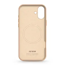 Силиконовый чехол с MagSafe для Apple iPhone 16 Plus, ICON2 MagCase, золотой, противоударный, панель с мягкой подкладкой, защита всего корпуса, поддержка беспроводной зарядки, совместим с защитными стеклами и пленками, ArmorStandart (ARM80186) - мініатюра 2