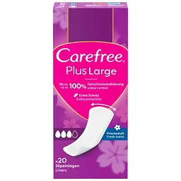 Щоденні прокладки Carefree Plus Large Fresh 20 шт. (3574661606231/3574661487564)