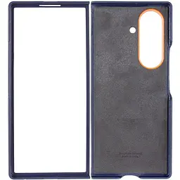 Чохол шкіряний Epik Leather Case AAA with stand для Samsung Galaxy Z Fold7 Navy - мініатюра 3