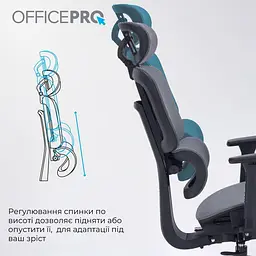 Офісне крісло OfficePro Skyline OC750-B-DG-DG (OC750-B-DG-DG) - мініатюра 11