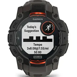 Смарт-годинник Garmin Instinct 3 50mm Solar Black with Charcoal Band (010-02935-00) - мініатюра 7