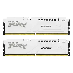 Модуль пам'яті для комп'ютера DDR5 32GB (2x16GB) 6800 MHz Beast White EXPO Kingston Fury (ex.HyperX) (KF568C34BWEK2-32)