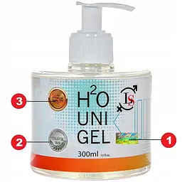 Гелевий лубрикант на водній основі Love Stim H2O UNI Gel 300 мл - мініатюра 2