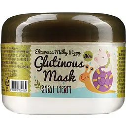 Крем-маска нічна з муцином равлика 100 мл Elizavecca Face Care Milky Piggy Glutinous Mask Snail Cream - мініатюра 2