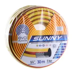 Шланг для поливу Evci Plastik SUNNY 3-шаровий Ø 3/4" 30 м Жовтий 30412