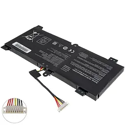Батарея для ноутбука Asus C41N1731 (ВЕРСИЯ 1 СМОТРЕТЬ НА УШКИ) (ROG Strix Scar II GL504GM GL504GV) 15.4V 3400mAh 52Wh Чорний