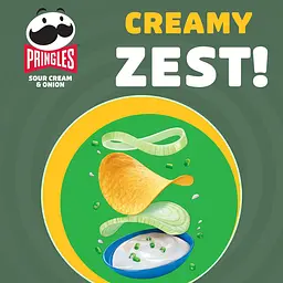 Чипси Pringles сметана-цибуля 70 г - мініатюра 3