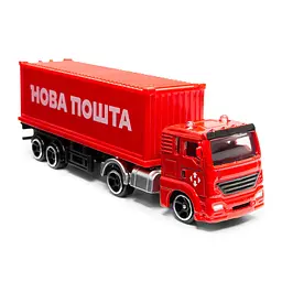 Автомодель колекційна Фура Нова Пошта TechnoDrive 250416CG масштаб 1:64 - мініатюра 7