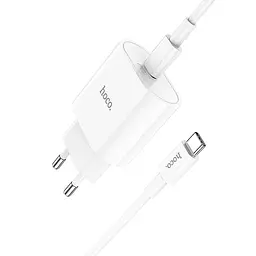 Адаптер мережевий HOCO Type-C to Type-C Cable Metro single port charger set C94A |1Type-C, 20W/3A, PD/QC| - мініатюра 2