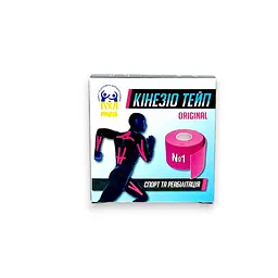 Кінезіо тейп PINNA 5 см x 5 м Рожевий