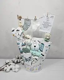Букет пелюшок для дітей a.l.babybox Машини в місті Блакитний (BU 28457754)