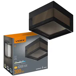 LED світильник IP65 квадратний Videx BHD02 9W 2400-3200-4300K чорний (VL-BHD02-09CBB)
