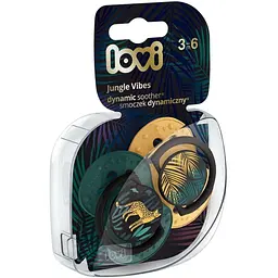 Пустушка силіконова динамічна LOVI Jungle Vibes Boy 3-6 місяців 2 шт. (22/902boy) - мініатюра 5