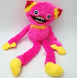 М'яка іграшка обіймашка Хагі Ваги монстрик з липучками на руках з Poppy Playtime рожевий 43см (тип 1) - мініатюра 1
