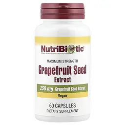 Грейпфрутові кісточки (GSE) Grapefruit Seed Extract (GSE) 250 mg 60 капсул Nutribiotic vit0006088