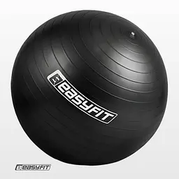 М’яч для фітнесу EasyFit BalanceBall 75 см чорний - мініатюра 3