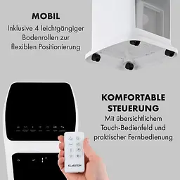 Мобільний кондиціонер вентилятор Klarstein Skytower 360° Smart Air Cooler4-в-1 (10035818) - мініатюра 8