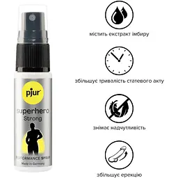 Пролонгувальний спрей Pjur SuperHero Strong Spray 20 ml - мініатюра 2