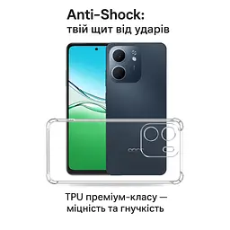 Чохол до мобільного телефона BeCover Anti-Shock Oppo A5x 4G/5G Clear (713814) - мініатюра 3