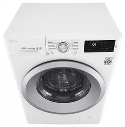 Пральна машина LG з фронтальним завантаженням F0J5NN4W, 6кг, 1000, A+++, Пар, глибина 45см, Дисплей, Інвертор, Білий (F0J5NN4W) - мініатюра 2