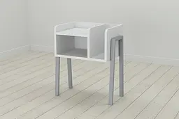 Тумба модульна Ferrum-decor Амелі 540x450x320 сірий ДСП Білий 16 мм (FRD-103017)