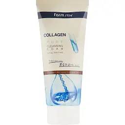 Пінка для вмивання FarmStay Collagen Pure Cleansing Foam з колагеном 180 мл