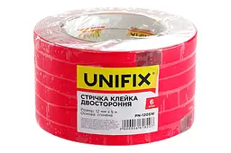 Скотч двосторонній універсальний Unifix 12 мм x 5 м спінена біла - мініатюра 2