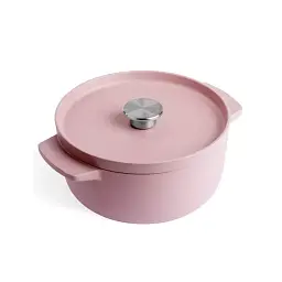 Каструля чавунна з кришкою KitchenAid 22 см 3,3 л колір суха троянда (CC007430-001)