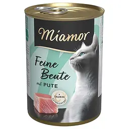 Вологий корм Miamor Feine Beute mit Pute беззерновий повнораціонний Міамор корм для котів, Індичка 400 г (74462)